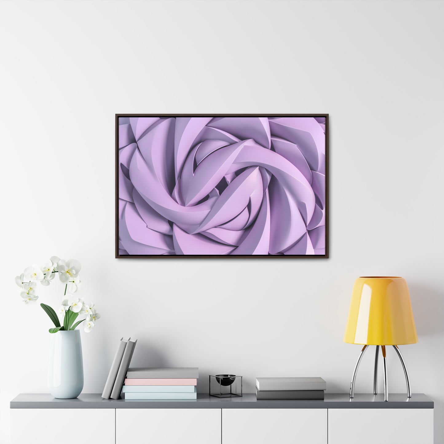 Spiral Petals - Gallery Canvas Wraps, Horizontal Frame