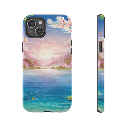 Serene Lake and Mountains - Smartphone Tough Cases