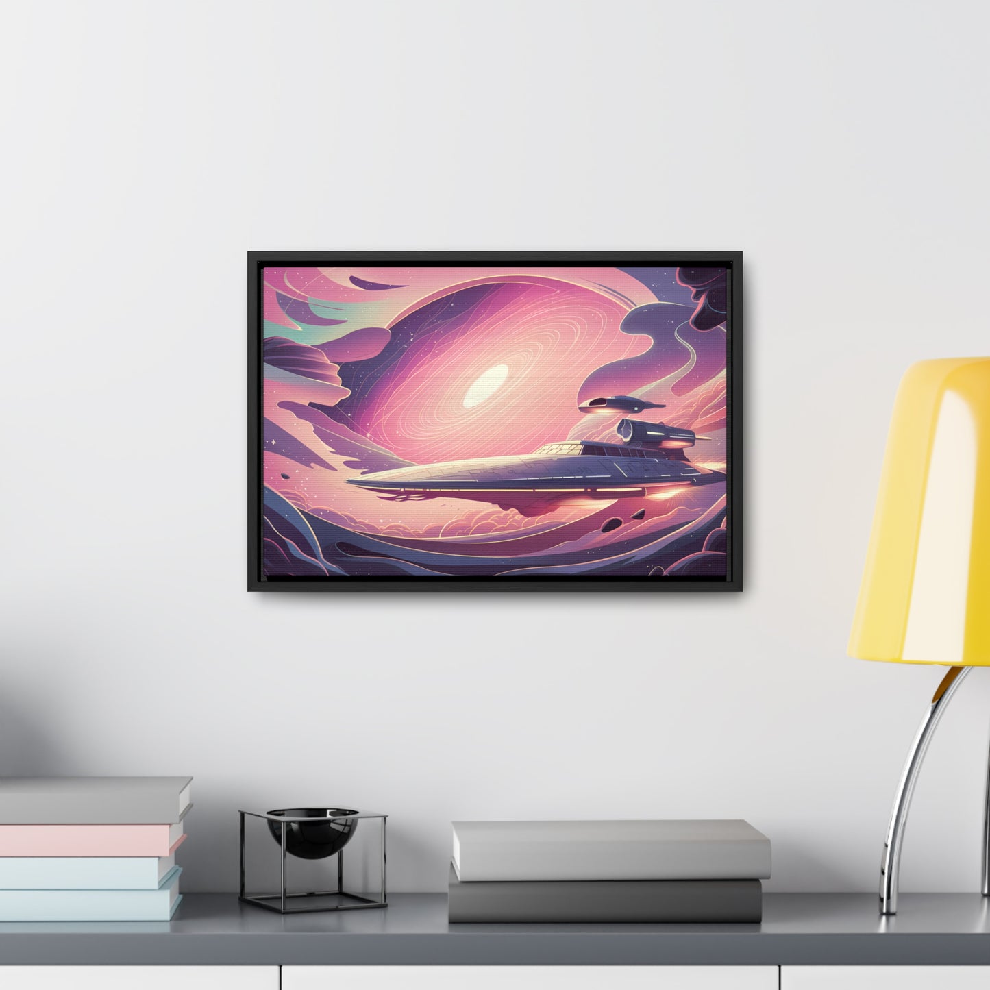 Voyage Through the Cosmic Vortex - Gallery Canvas Wraps, Horizontal Frame