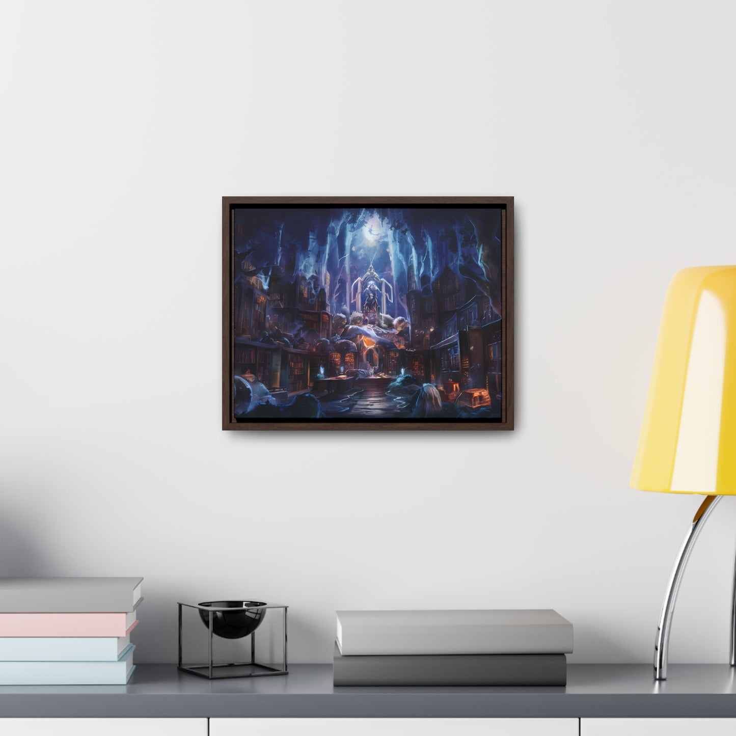 Sanctuary of the Forgotten Tomes - Gallery Canvas Wraps, Horizontal Frame