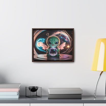 Guardian of the Cosmic Crystal - Gallery Canvas Wraps, Horizontal Frame