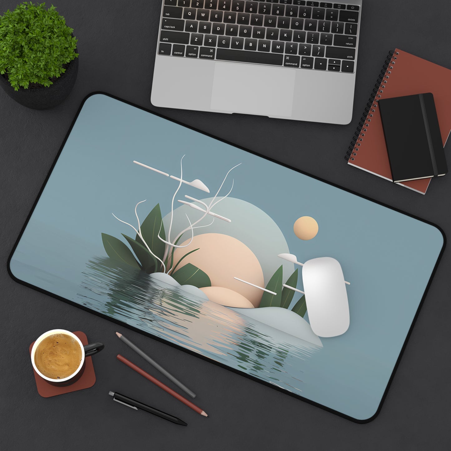 Pastel Island - Desk Mat
