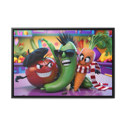 Veggie Rebels - Gallery Canvas Wraps, Horizontal Frame