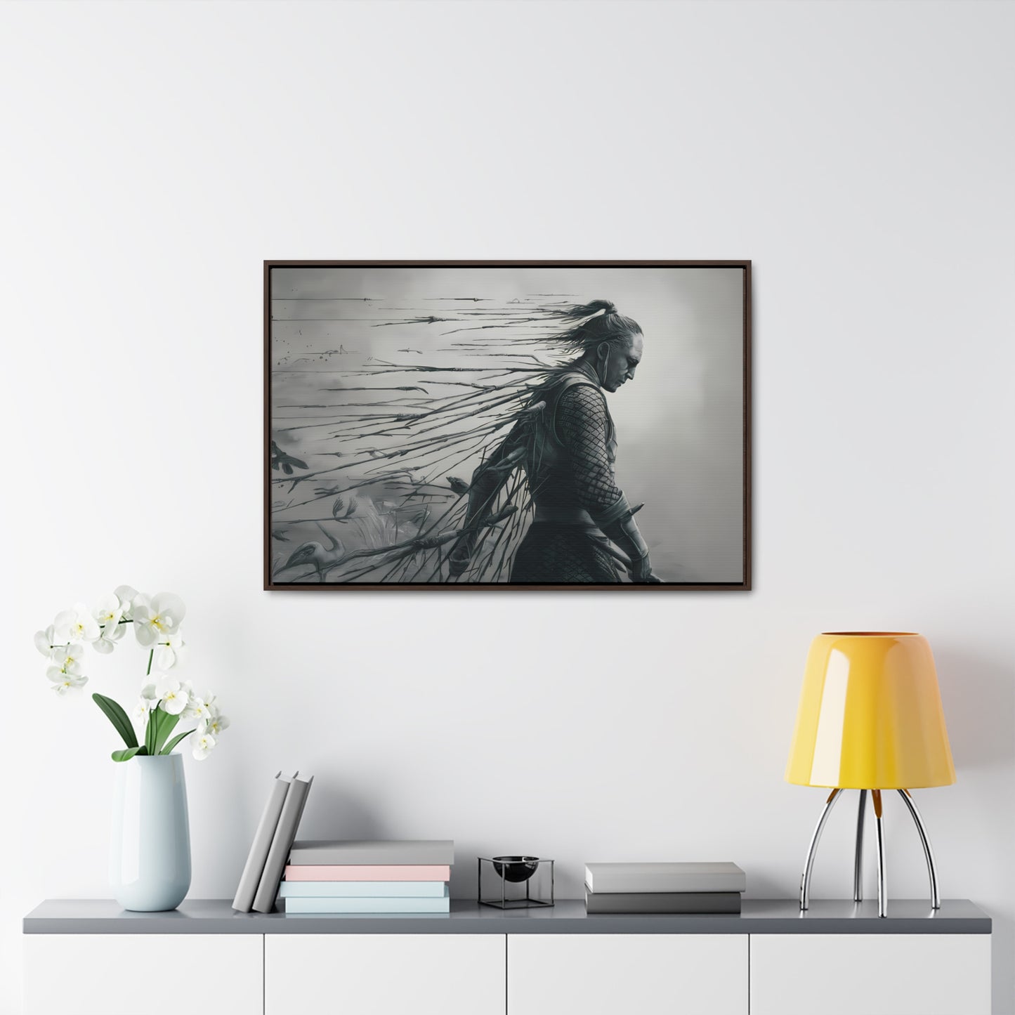 "Endurance in Silence" - Gallery Canvas Wraps, Horizontal Frame