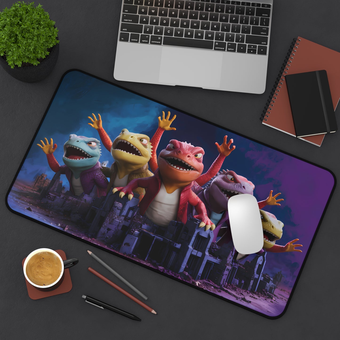 Reptilian Uprising: Dawn of the Lizard Lords - Desk Mat