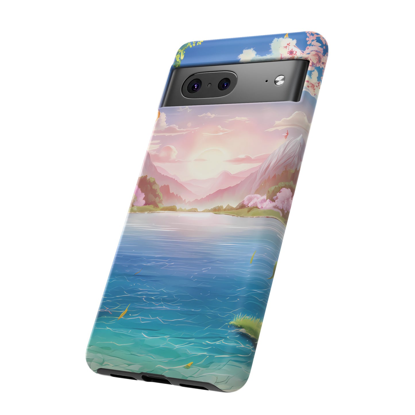Serene Lake and Mountains - Smartphone Tough Cases