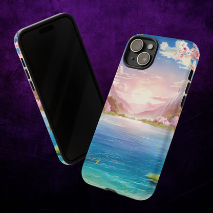 Serene Lake and Mountains - Smartphone Tough Cases