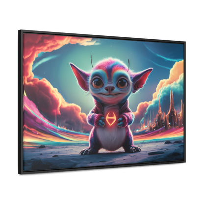 Guardian of the Cosmic Heart - Gallery Canvas Wraps, Horizontal Frame