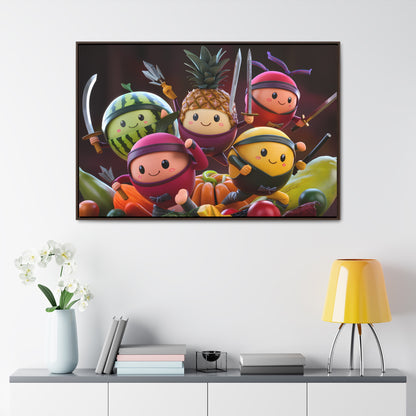 Fruit Ninja Warriors - Gallery Canvas Wraps, Horizontal Frame