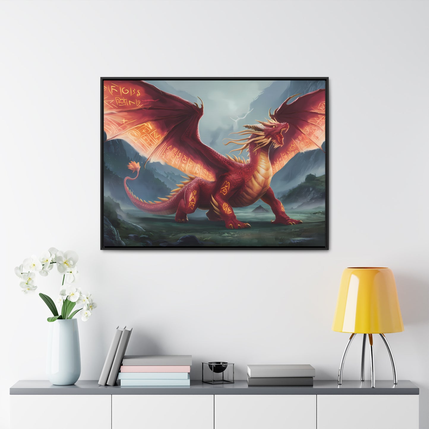 The Inferno Guardian - Gallery Canvas Wraps, Horizontal Frame