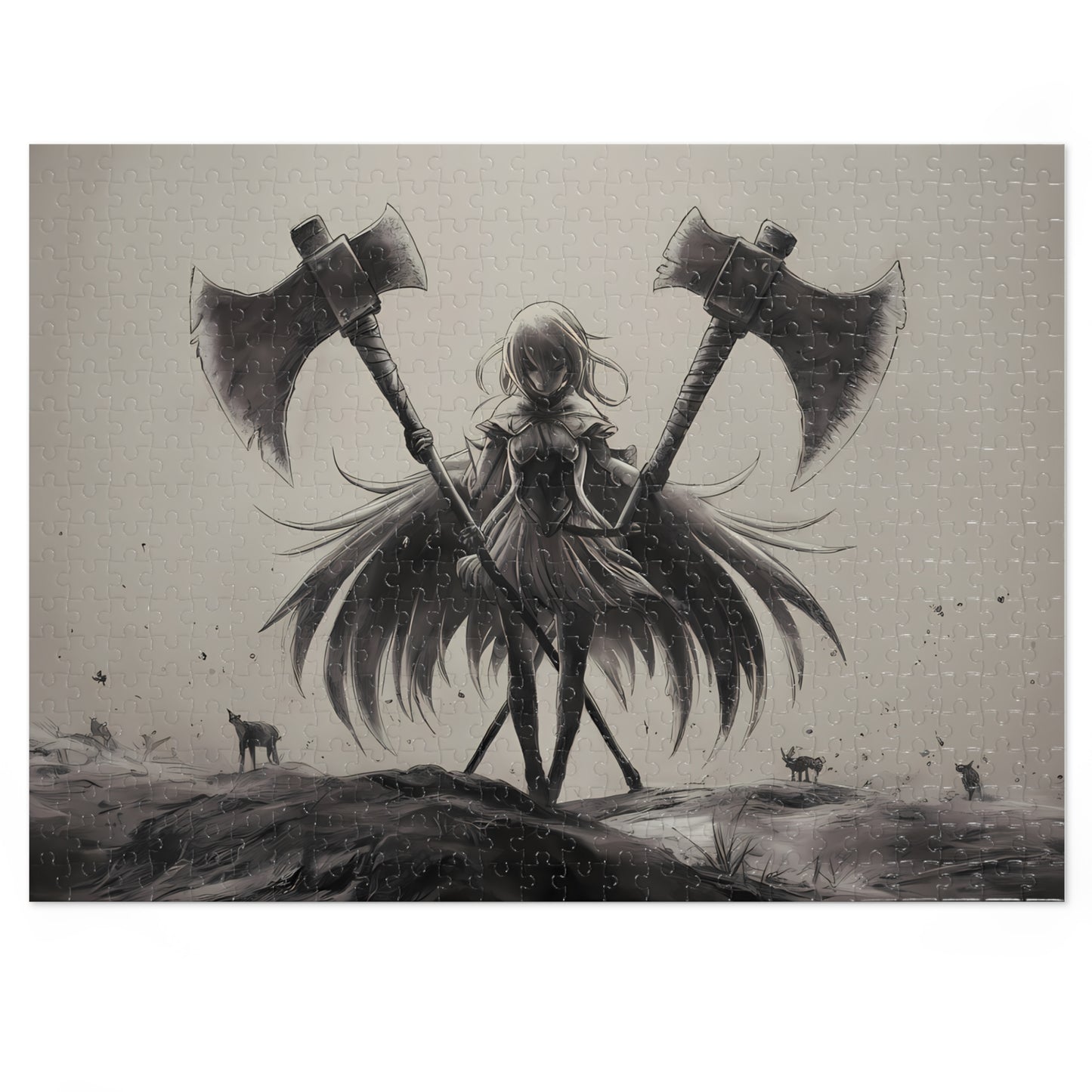 "Angel of Desolation" - Jigsaw Puzzle (30, 110, 252, 500,1000-Piece)