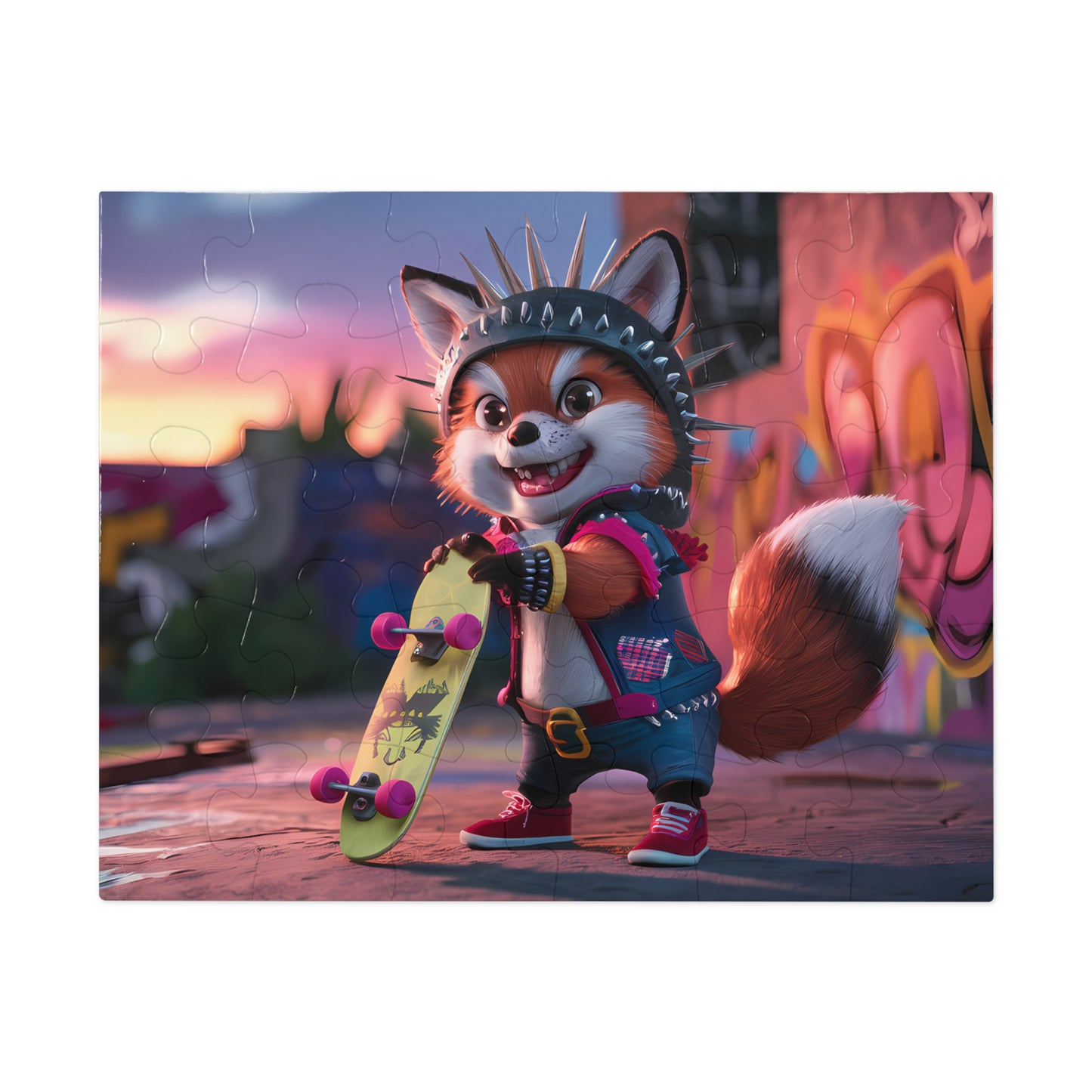 Punk Panda Skater - Jigsaw Puzzle (30, 110, 252, 500,1000-Piece)