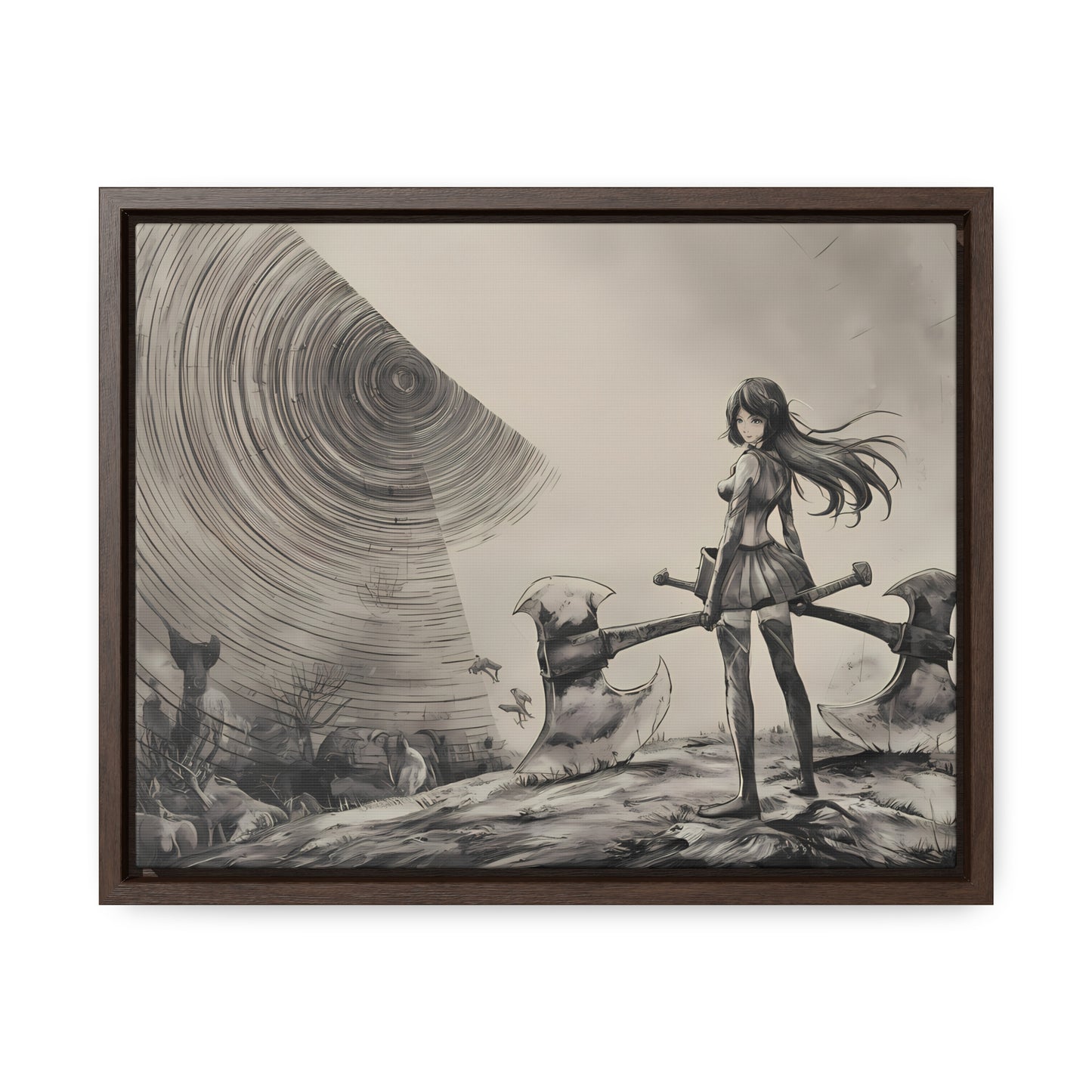 Echoes of the Abyss - Gallery Canvas Wraps, Horizontal Frame