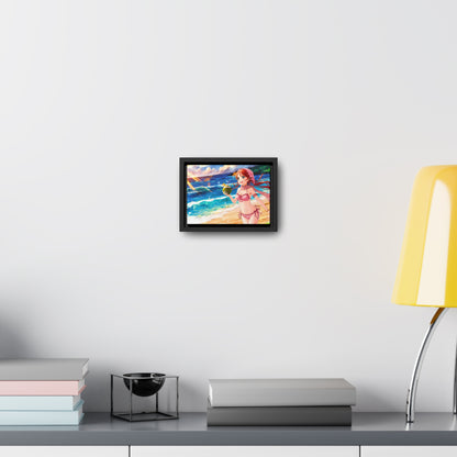 Sunset Shores and Summer Smiles - Gallery Canvas Wraps, Horizontal Frame