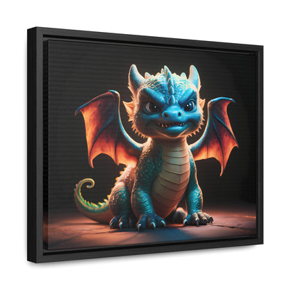 Fierce Baby Dragon Guardian - Gallery Canvas Wraps, Horizontal Frame