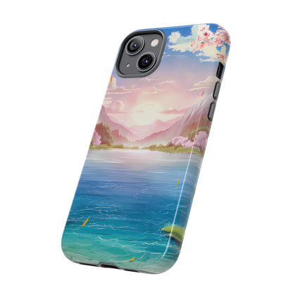 Serene Lake and Mountains - Smartphone Tough Cases