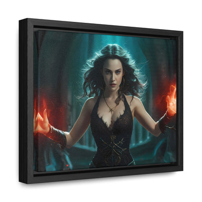 Sorceress of the Crimson Flame - Gallery Canvas Wraps, Horizontal Frame