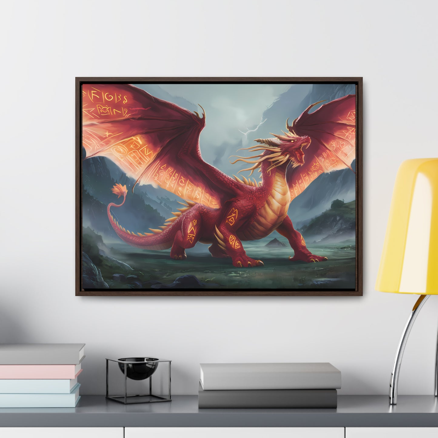 The Inferno Guardian - Gallery Canvas Wraps, Horizontal Frame