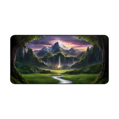 Realm of the Cascading Peaks - Desk Mat