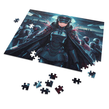 Enforcer of the Neon Dystopia - Jigsaw Puzzle (30, 110, 252, 500,1000-Piece)