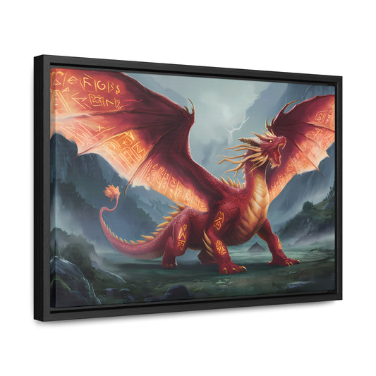 The Inferno Guardian - Gallery Canvas Wraps, Horizontal Frame