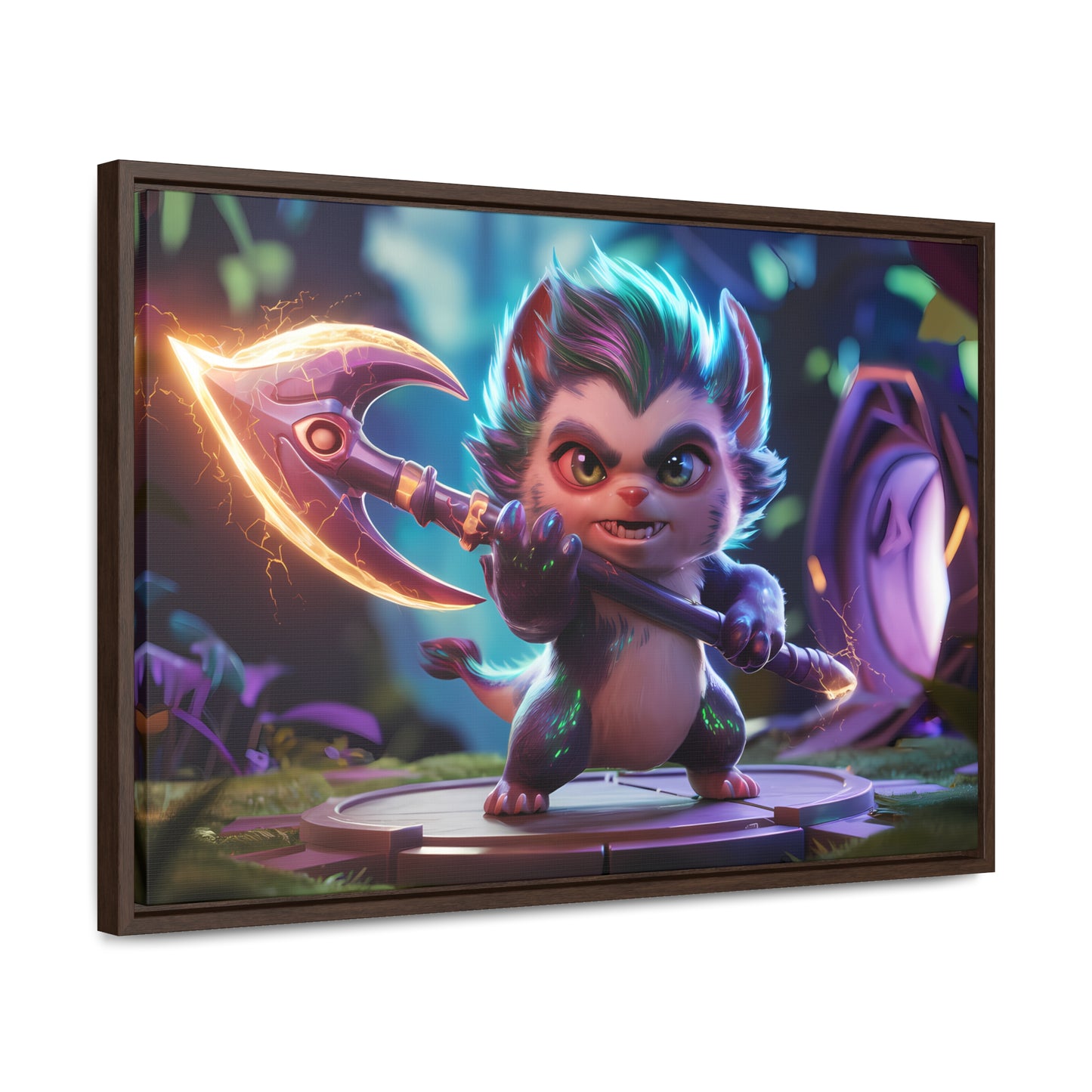 "Fierce Guardian of the Enchanted Forest" - Gallery Canvas Wraps, Horizontal Frame
