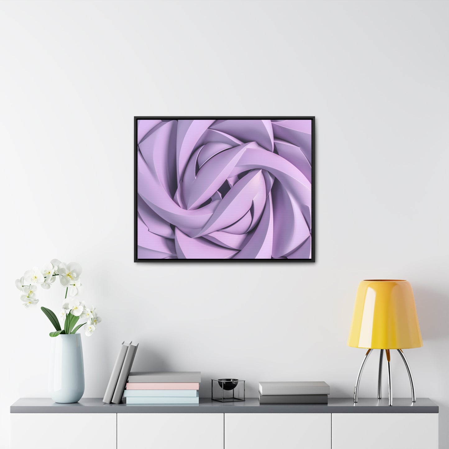 Spiral Petals - Gallery Canvas Wraps, Horizontal Frame