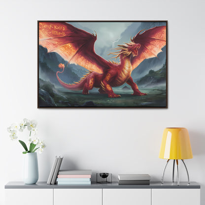 The Inferno Guardian - Gallery Canvas Wraps, Horizontal Frame