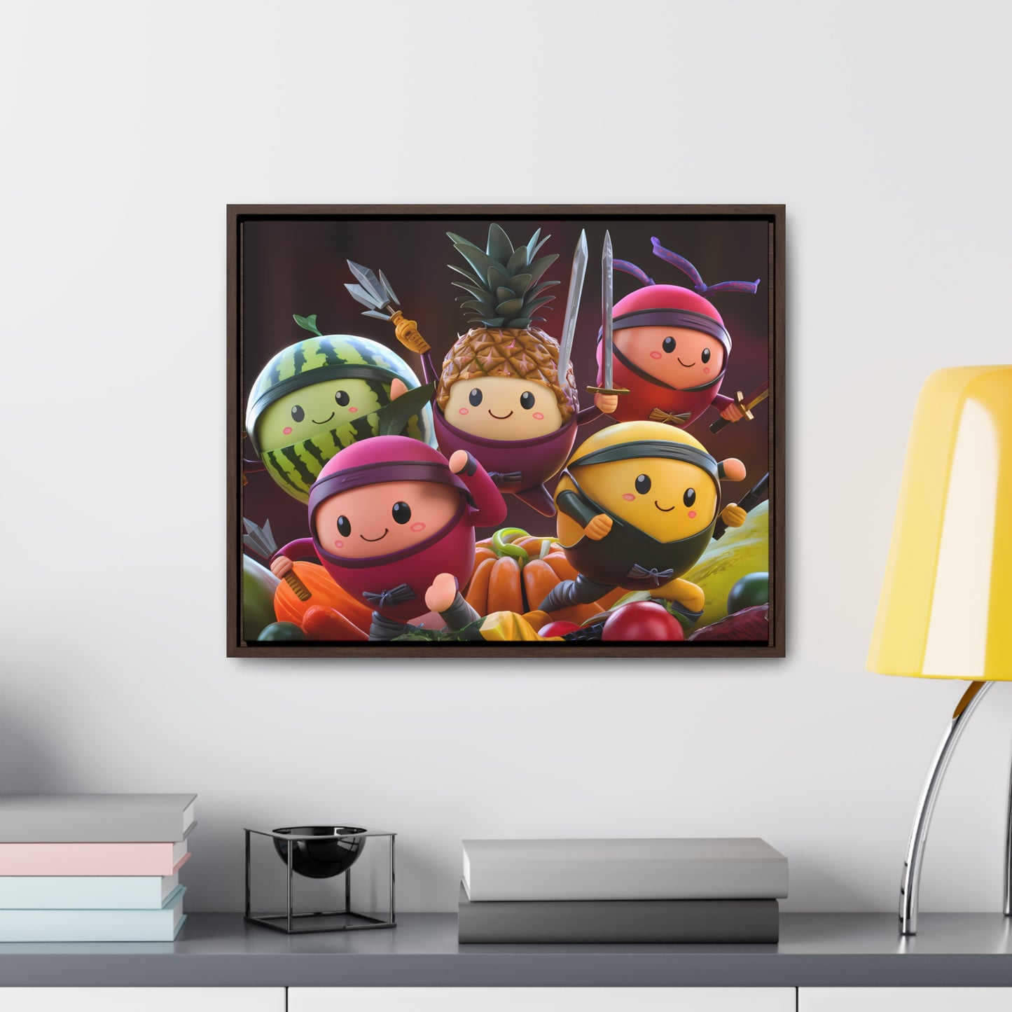 Fruit Ninja Warriors - Gallery Canvas Wraps, Horizontal Frame