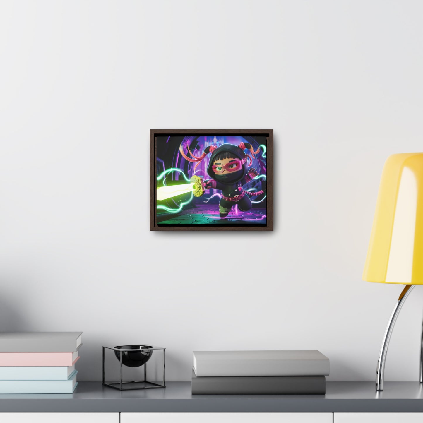 Neon Ninja Unleashed - Gallery Canvas Wraps, Horizontal Frame