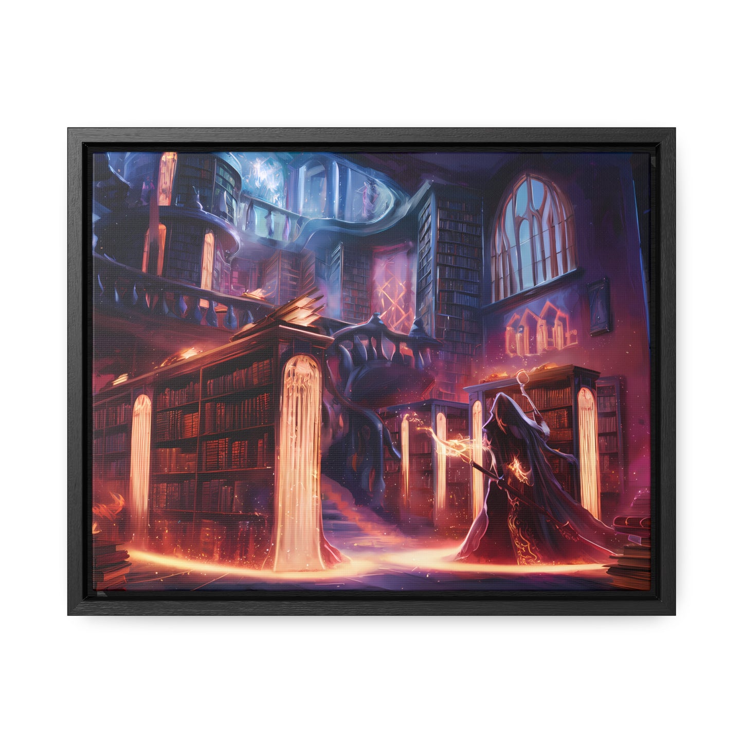 The Arcane Library of Eternal Knowledge - Gallery Canvas Wraps, Horizontal Frame