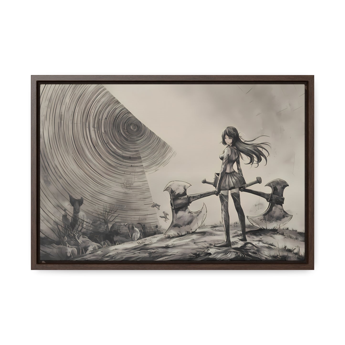 Echoes of the Abyss - Gallery Canvas Wraps, Horizontal Frame