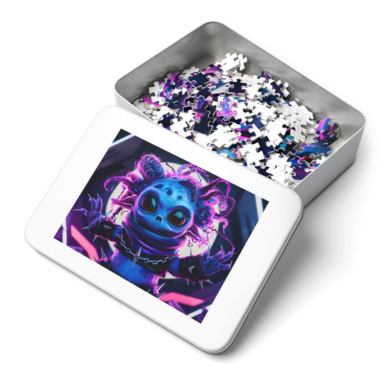 Neon Punk Alien Defender - Jigsaw Puzzle (30, 110, 252, 500,1000-Piece)