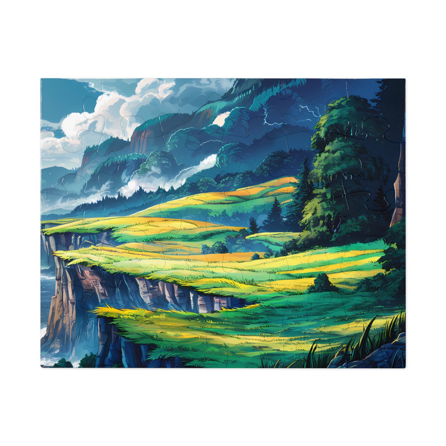Verdant Cliffs of Serenity - Jigsaw Puzzle (30, 110, 252, 500,1000-Piece)