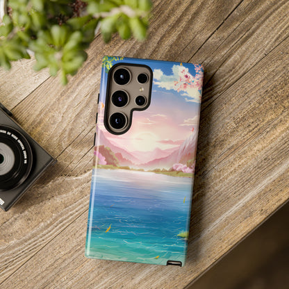 Serene Lake and Mountains - Smartphone Tough Cases