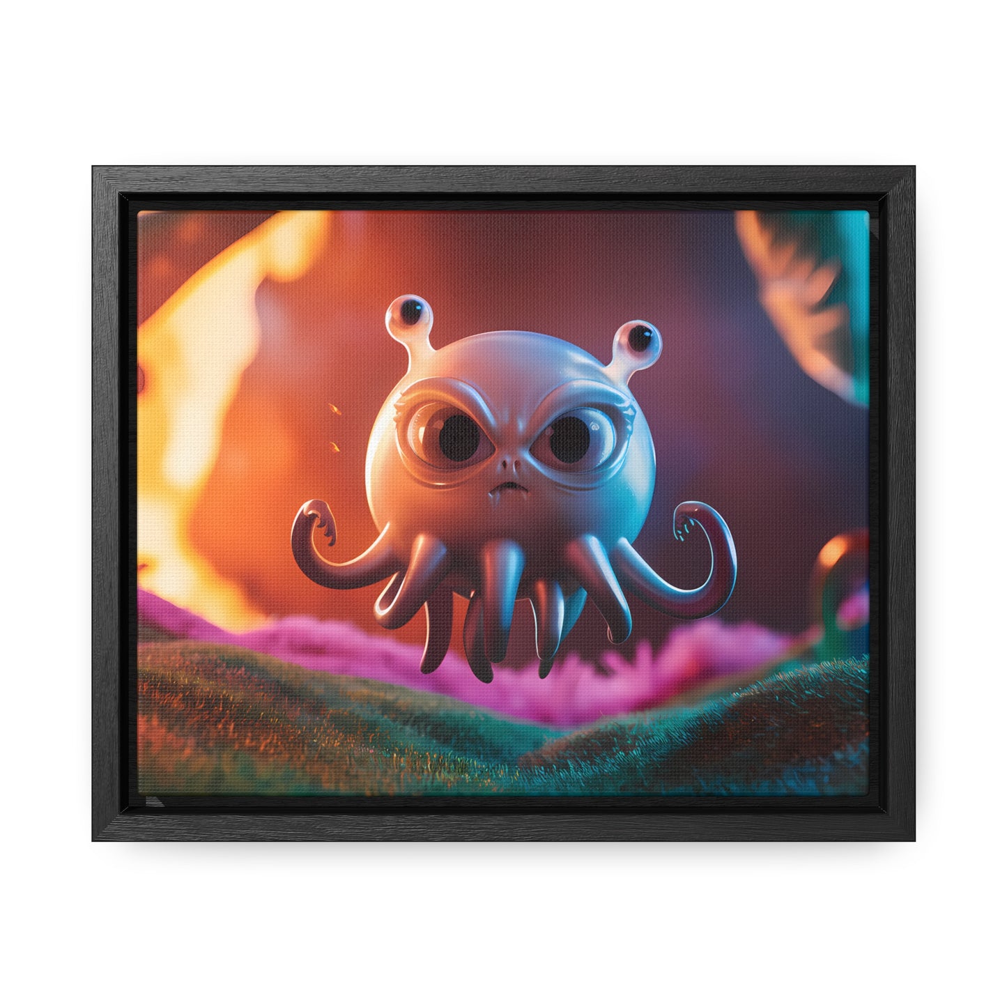 Wrath of the Alien Cephalopod - Gallery Canvas Wraps, Horizontal Frame