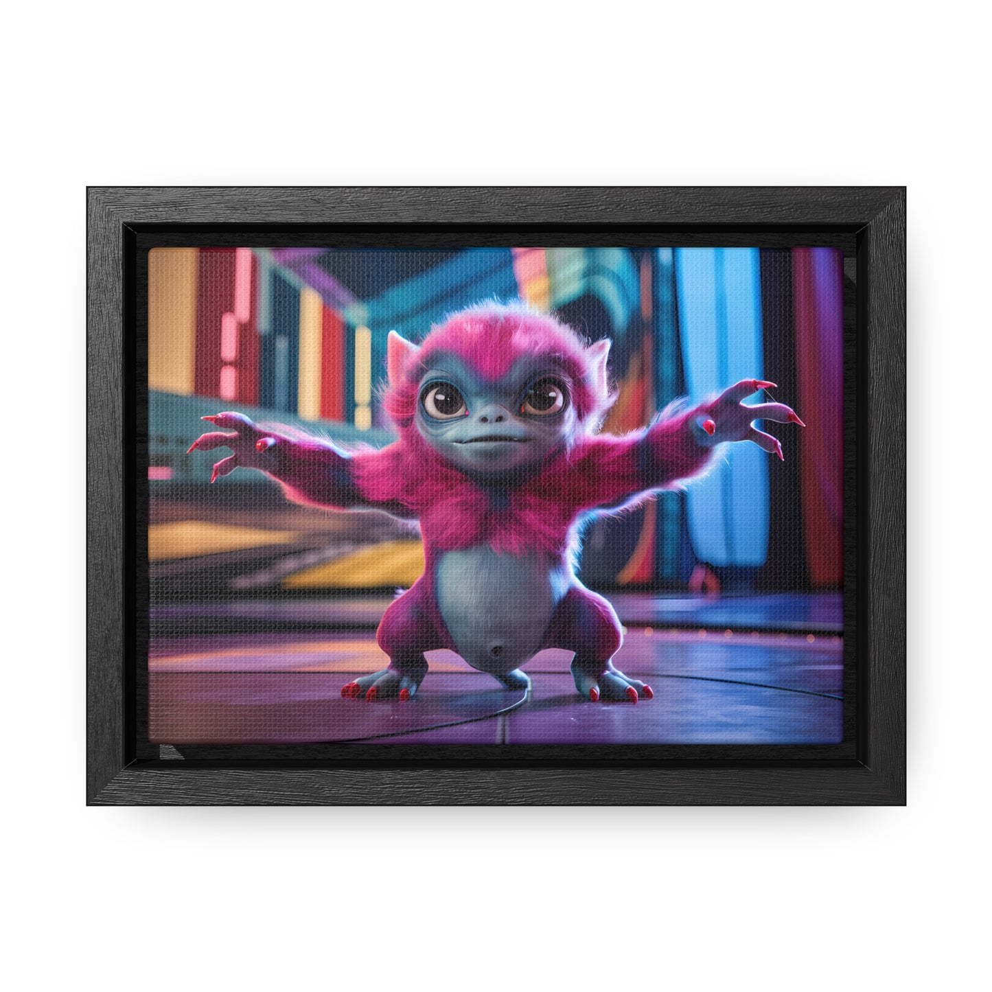 Cosmic Critter on the Dance Floor - Gallery Canvas Wraps, Horizontal Frame