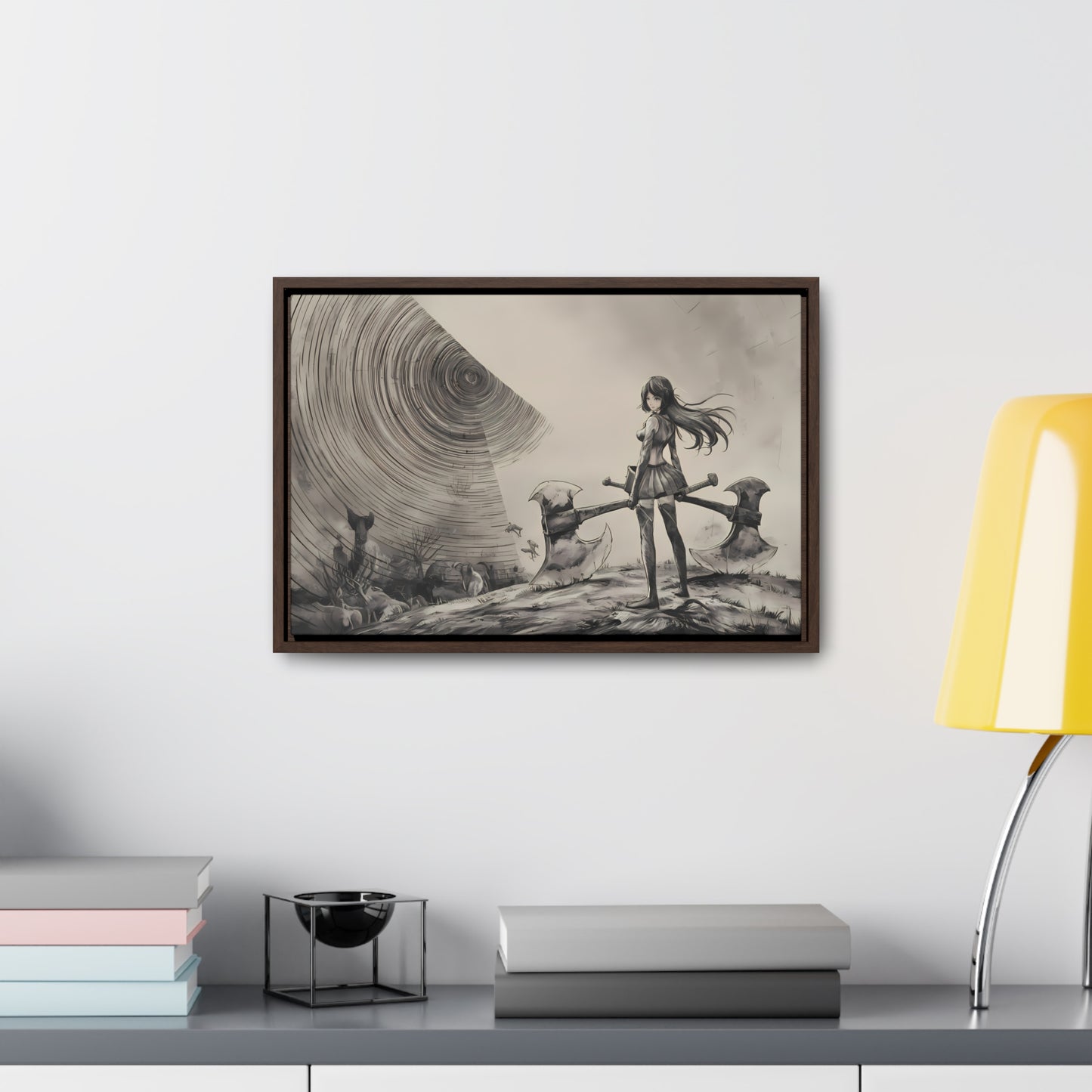 Echoes of the Abyss - Gallery Canvas Wraps, Horizontal Frame