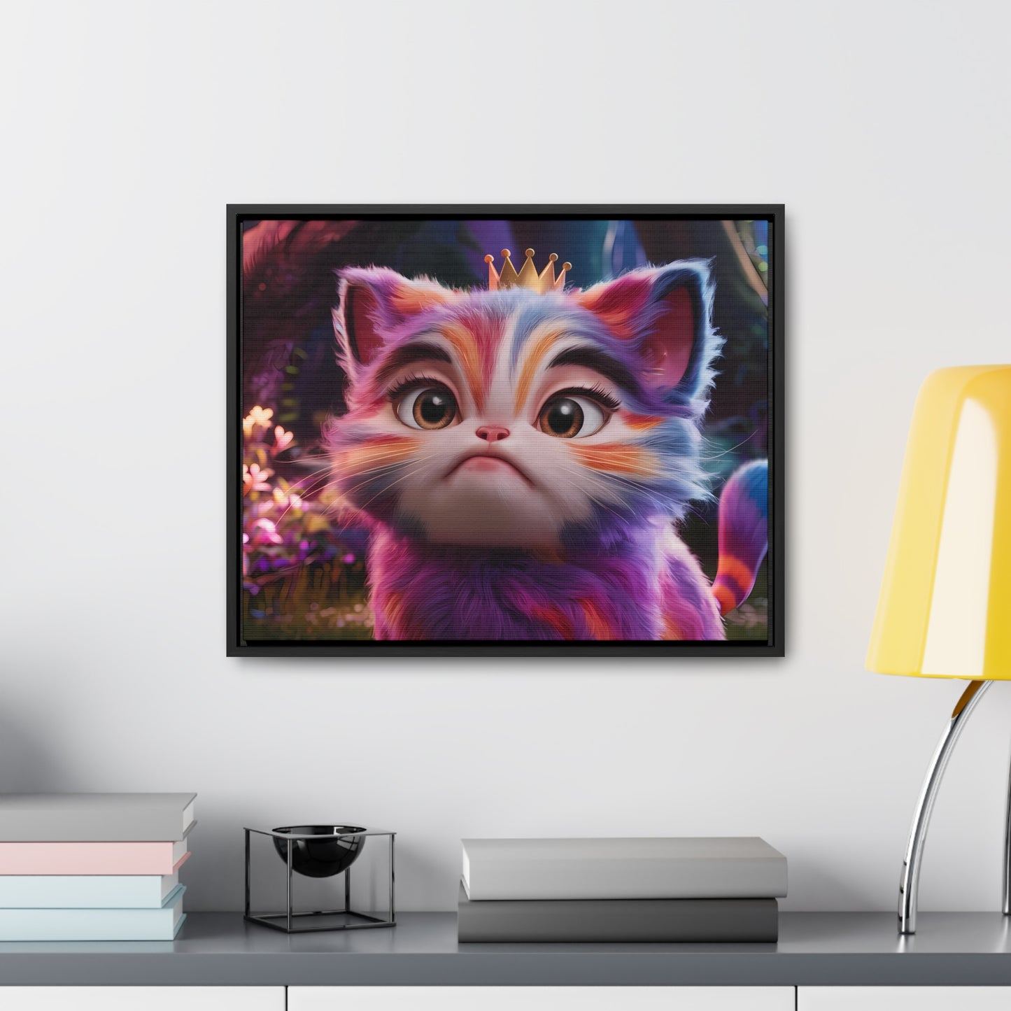 Regal Whiskers in the Enchanted Forest - Gallery Canvas Wraps, Horizontal Frame