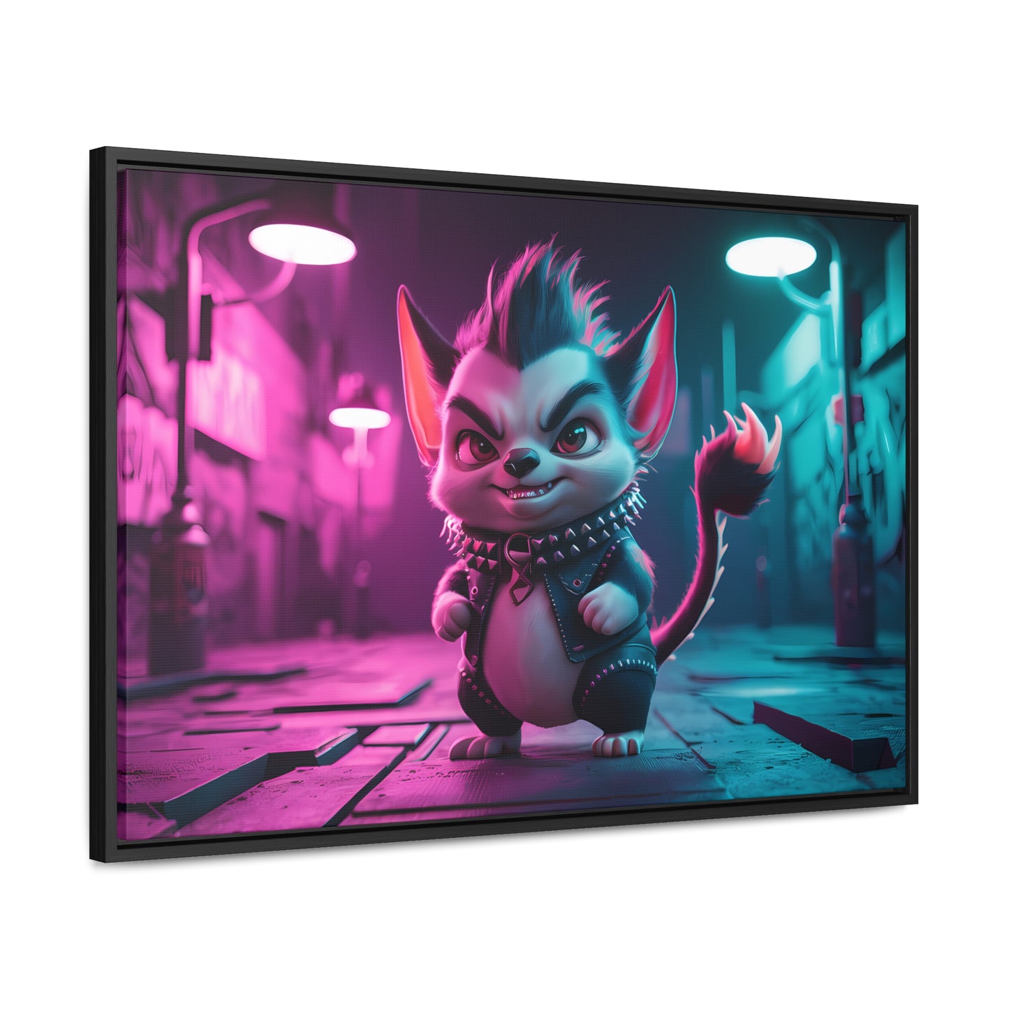 Punk Alley Prowler - Gallery Canvas Wraps, Horizontal Frame