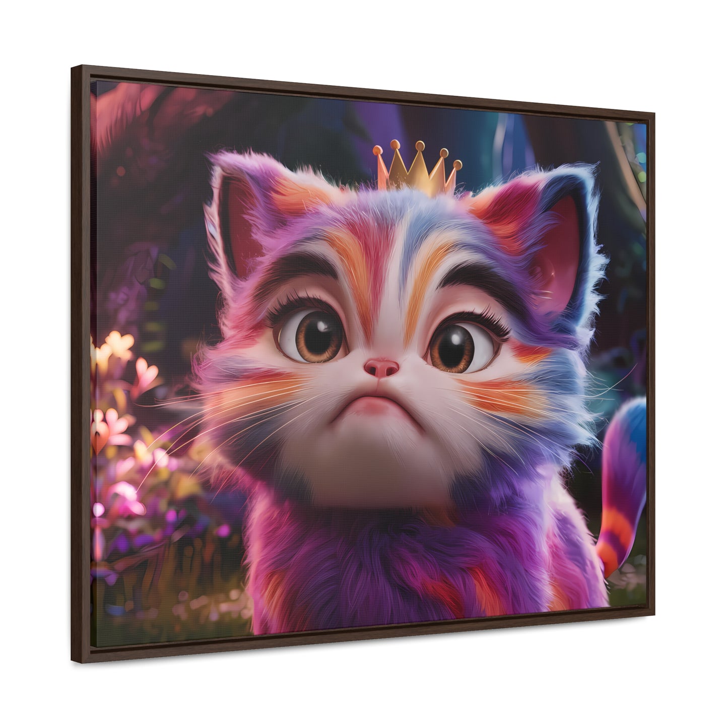 Regal Whiskers in the Enchanted Forest - Gallery Canvas Wraps, Horizontal Frame