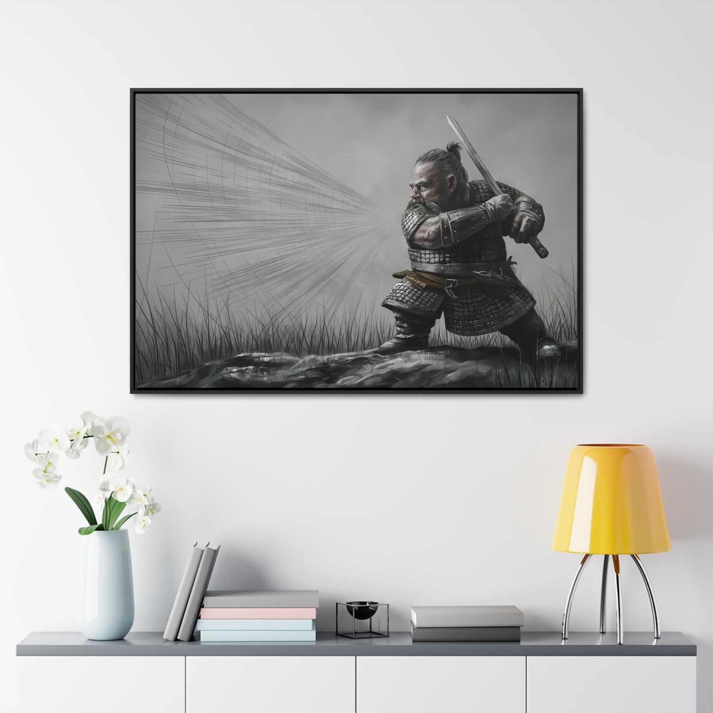 Defender of the Grey Plains - Gallery Canvas Wraps, Horizontal Frame