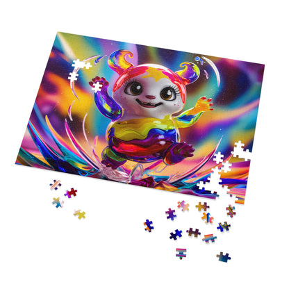 Rainbow Splash Jumper - Jigsaw Puzzle (30, 110, 252, 500,1000-Piece)