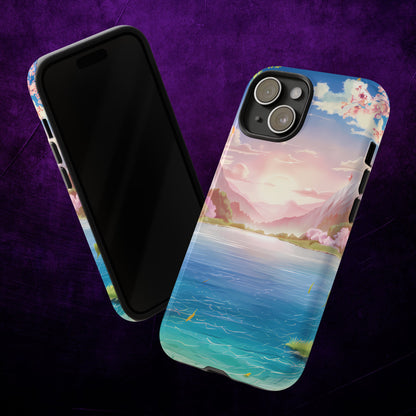 Serene Lake and Mountains - Smartphone Tough Cases