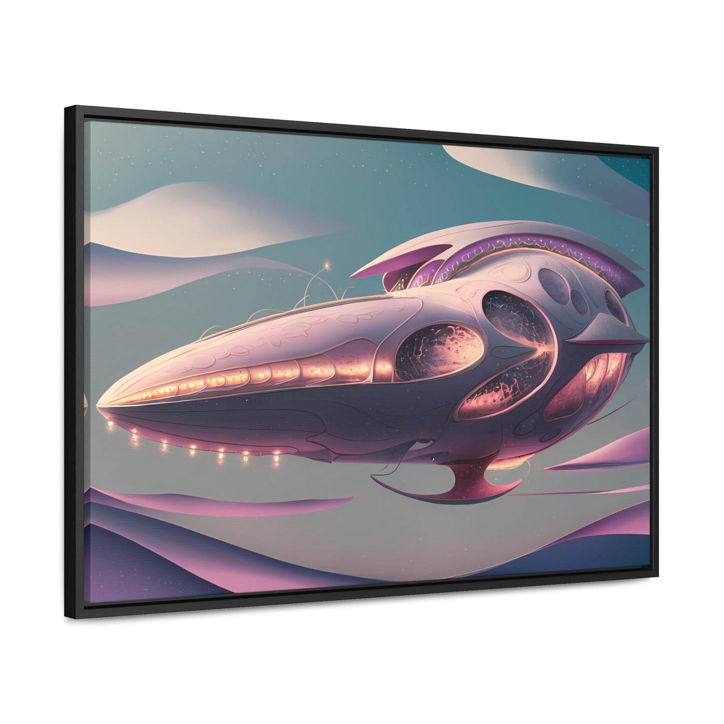Voyage of the Celestial Whale - Gallery Canvas Wraps, Horizontal Frame