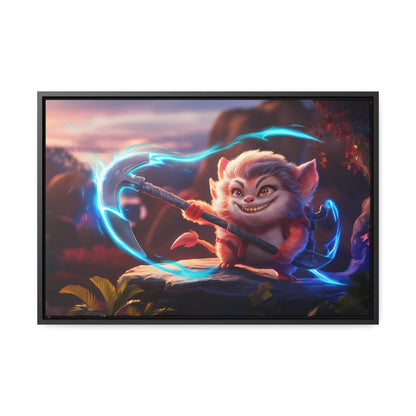 "Glowblade Guardian" - Gallery Canvas Wraps, Horizontal Frame