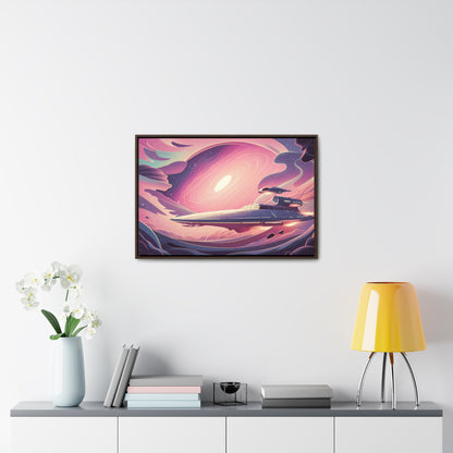 Voyage Through the Cosmic Vortex - Gallery Canvas Wraps, Horizontal Frame
