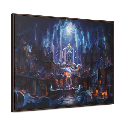 Sanctuary of the Forgotten Tomes - Gallery Canvas Wraps, Horizontal Frame