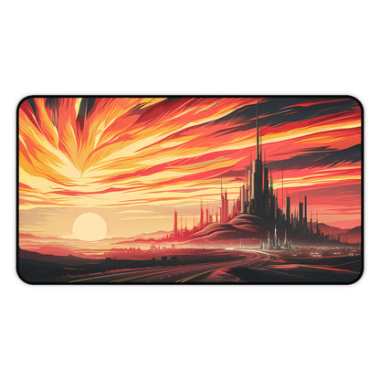"City of the Setting Sun" - Desk Mat
