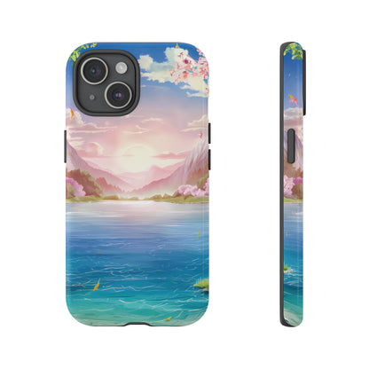 Serene Lake and Mountains - Smartphone Tough Cases